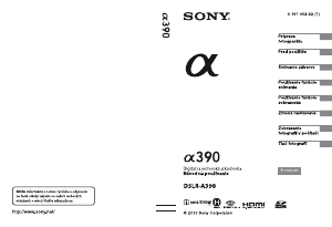 Návod Sony Alpha DSLR-A390L Digitálna kamera