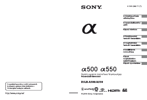 Használati útmutató Sony Alpha DSLR-A550L Digitális fényképezőgép
