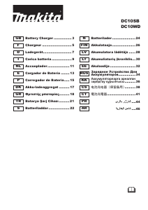 Manual Makita DC10WD Battery Charger