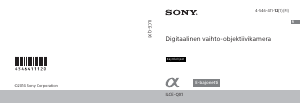 Käyttöohje Sony Alpha ILCE-QX1L Digitaalikamera