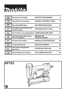 Bruksanvisning Makita AF353 Spikpistol
