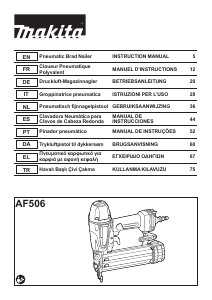 Manual Makita AF506 Nail Gun