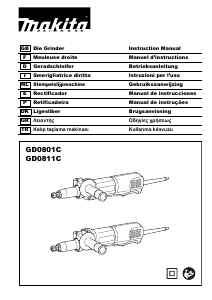 Brugsanvisning Makita GD0811C Ligesliber