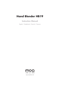 Mode d’emploi Moa HB19 Mixeur plongeant
