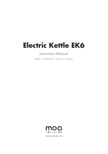 Mode d’emploi Moa EK6 Bouilloire
