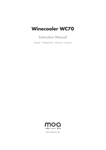 Bedienungsanleitung Moa WC70 Weinklimaschrank
