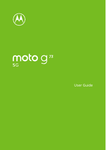 Bruksanvisning Motorola Moto G73 5G Mobiltelefon