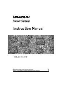 Manual Daewoo DSC-3270E Television