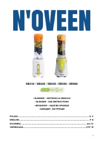 Handleiding N'oveen SB210 Blender