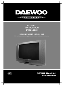 Manual Daewoo DTC-20 Television