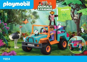Brugsanvisning Playmobil set 71854 Animals & Friends Terrængående køretøj