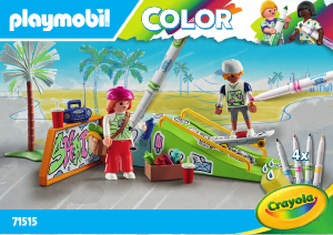 Manual Playmobil set 71515 Color Playmobil Color Skatepark