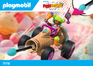 Manuale Playmobil set 71718 Funstars Racing Cono gelato