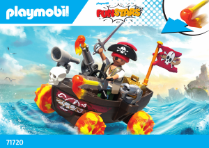 Manuale Playmobil set 71720 Funstars Racing Barca pirati