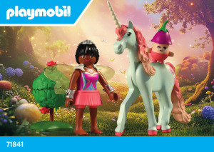 Manual de uso Playmobil set 71841 Magic Unicorns Coleccionable Unicornio Sky Rose con hada