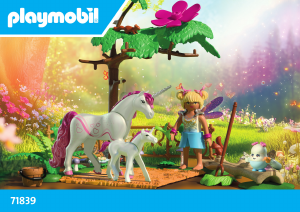 Brugsanvisning Playmobil set 71839 Magic Unicorns Magisk enhjørningsstald