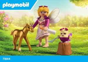 Brugsanvisning Playmobil set 71844 Magic Unicorns Gyldent enhjørningsføl med fe