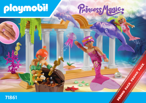 Manual de uso Playmobil set 71861 Princess Magic Tesoro de sirena con delfines