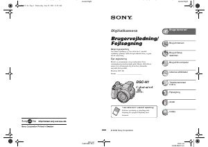 Brugsanvisning Sony Cyber-shot DSC-H1 Digitalkamera
