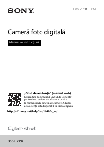Manual Sony Cyber-shot DSC-HX350 Cameră digitală