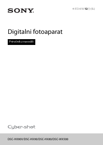 Priročnik Sony Cyber-shot DSC-HX80 Digitalni fotoaparat