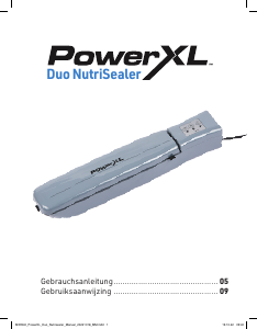 Bedienungsanleitung PowerXL M33540 Duo NutriSealer Vakuumierer