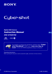 Manual Sony Cyber-shot DSC-S750 Digital Camera