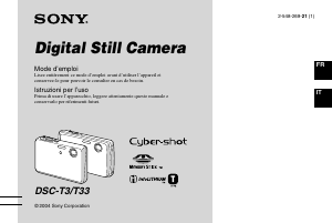 Manuale Sony Cyber-shot DSC-T33 Fotocamera digitale