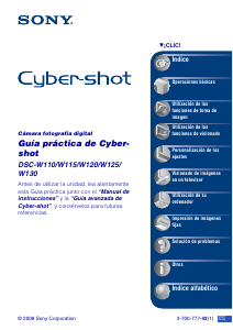 Manual de uso Sony Cyber-shot DSC-W115 Cámara digital