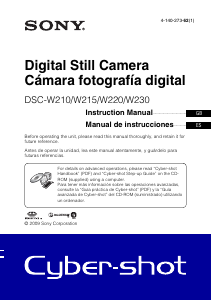 Manual de uso Sony Cyber-shot DSC-W220 Cámara digital