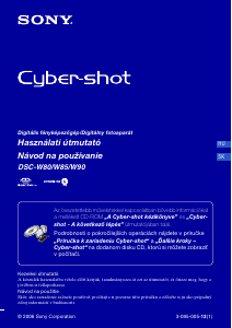 Használati útmutató Sony Cyber-shot DSC-W90 Digitális fényképezőgép
