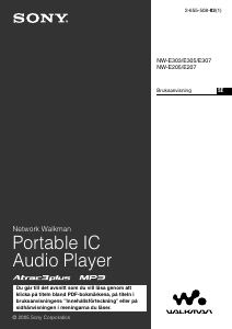 Bruksanvisning Sony NW-E305 Walkman Mp3 spelare
