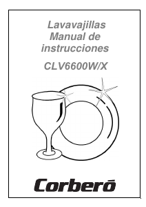 Manual de uso Corberó CLV 6600 W Lavavajillas