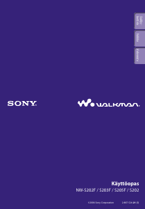 Käyttöohje Sony NW-S202 Walkman MP3-soitin