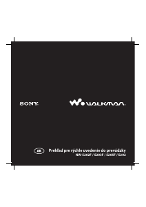 Návod Sony NW-S202F Walkman Mp3 prehrávač