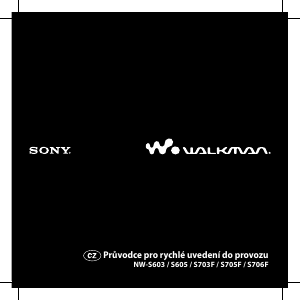 Manuál Sony NW-S605 Walkman Přehrávač MP3