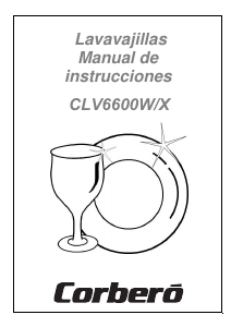 Manual de uso Corberó CLV 6600 X Lavavajillas