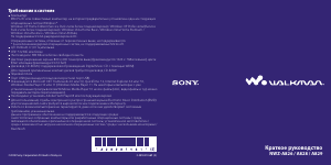 Руководство Sony NWZ-A829 Walkman Mp3 плейер