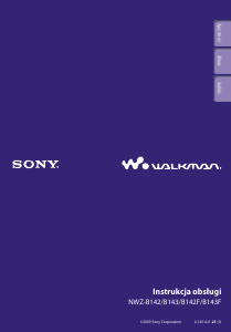 Instrukcja Sony NWZ-B142 Walkman Odtwarzacz Mp3