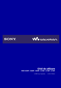 Manual Sony NWZ-S739F Walkman Mp3 player
