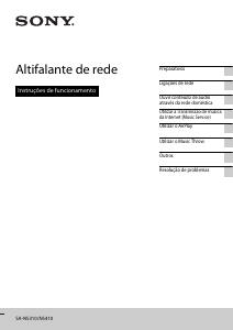 Manual Sony SA-NS410 Altifalante