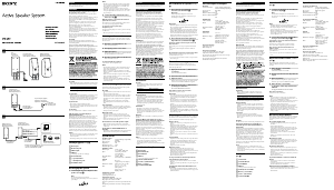 Manual Sony SRS-Z500PC Altifalante