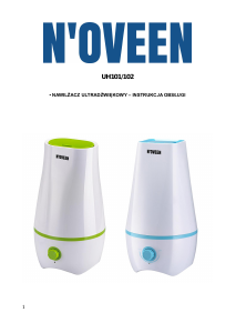 Instrukcja N'oveen UH102 Nawilżacz