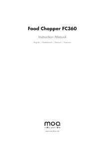 Mode d’emploi Moa FC360 Hachoir