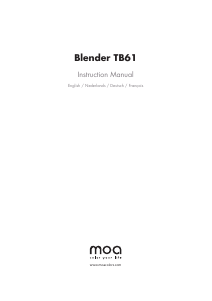 Handleiding Moa TB61C Blender