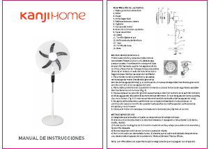 Manual de uso Kanji KJH-FH1212 Ventilador