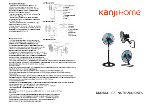Manual de uso Kanji KJH-FH1306 Ventilador