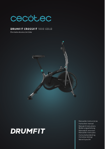 Instrukcja Cecotec Drumfit WOD Rider 1000 Eolo Rower treningowy