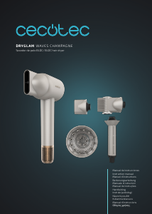Manual Cecotec DryGlam Waves Champagne Secador de cabelo