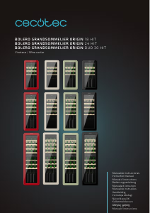 Manual Cecotec Bolero GrandSommelier Origin Duo 30 Hit Cave de vinho